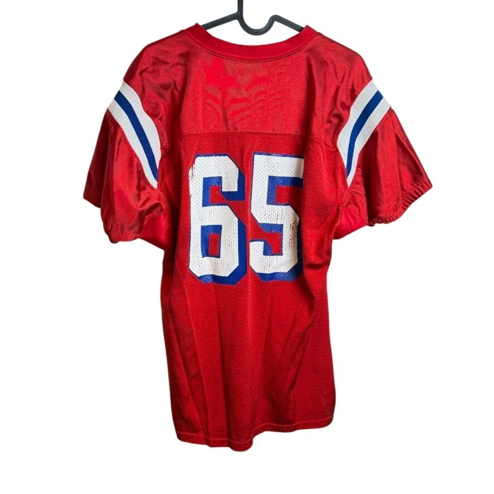 Patriots Football Jersey Riddell Youth XL Red Blue White‎ Mesh Fan Gear Sports